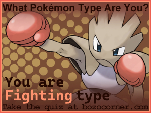 You are Fighting type