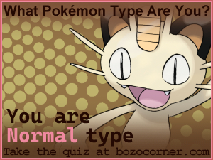 You are Normal type